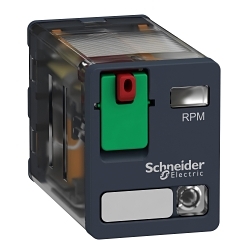 SQD RPM22B7 POWER RELAY 15A 2CO LOCK LED 24V AC
