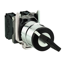 SQD XB4BG03 SS METAL BLACK KEY455 3POS STAY P
