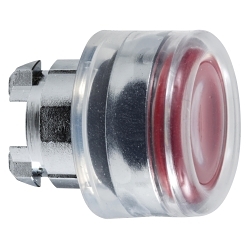 SQD ZB4BW543 HEAD ILL PB METAL RED FLUSH LED B