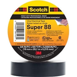 3M 88-SUPER-3/4X66FT SCOTCH VINYL ELECTRICAL