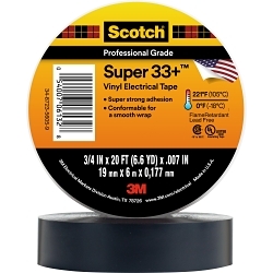 3M 33+SUPER-3/4X20FT SCOTCH SUPER 33+ VINYL E