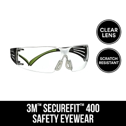 3M SF400C-WV-6-PS SECUREFIT 400 EYE PROTEC