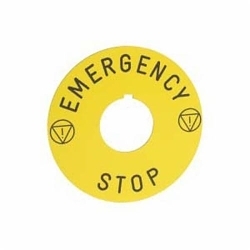SQD 9001KN9330 PB PLASTIC PLATE MARK EMERG