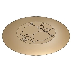 S/C FPT441-SW-BRS NON-ME TAL MOPTITE BRS DUPLEX COVER