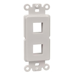 ABB OPODEC2-WH DECORA ADAPTER 2-PORT KEYSTONE