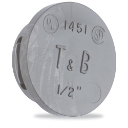 T&B 1452 3/4-IN KNOCKOUT PLUG THERMOPLAS