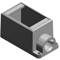 T&B FD3-TB 1-IN 1G-DEEP BOX IRON D-END