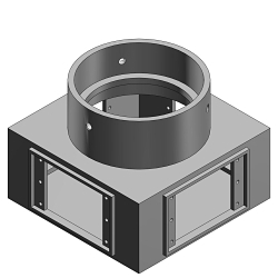 R-DOT FSMG-TB 4-IN FS-MULTI-GANG BOX AL