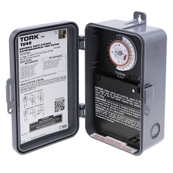 TORK TU40 24 HOUR TIME S WITCH 40A AUTO VOLTAGE 120-277V DPDT INDOOR/OUTD