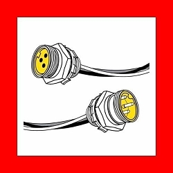 TPC-WIRE 84300 16/3 MALE RECEPTACLE
