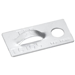 TY-RAP TC105 MOUNTING PLATE AL 1X.5-IN NO10 SC