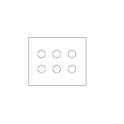 WIEG WPBA6 N12 30.5MM 6 PB CONSL 7.2X8.5X6.7 CS-