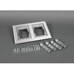 WALKERMOLD 828TCAL 2-GANG ALUM CPT & TILE F