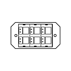 WALKERMOLD 8ACT6A 1-GANG 6A ACTIVATE PLATE