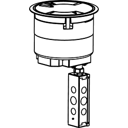 WALKERMOLD 8ATC2PBK 8-IN PREWIRED SURF STYLE ASSEMBLY BK