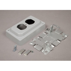 W-MOLD 1546B NM DUPLEX R ECPT BOX 1500 GRAY