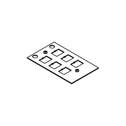 WALKERMOLD CRFB-6COM-4 C RFB 6 PORT KEYSTONE COMM PLATE