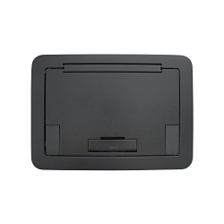 WALKERMOLD EFB45BTBK EVO FLR BX FLUSH CVR SOLID BK