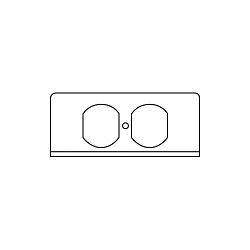 WALKERMOLD FIFP-R SGL GA NG PLATE W/DPLX OPNG