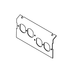 WALKERMOLD P8104-2DP AC8 104 PLATE FOR 2 DUPLEX DEVICES