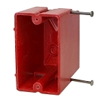 ALLIED 1099-NRED SINGLE GANG 22.5CU RED