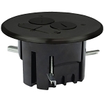 ALLIED FB-4DB FLOOR BOX ROUND DUPLEX LOW VOLTAGE