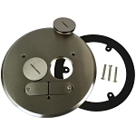 ALLIED FB-4NCVR FLOOR BOX ROUND DUPLEX LOW VOL