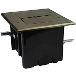 ALLIED FB-5N FLOOR BOX DOUBLE GANG DECOR LOW VO