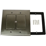 ALLIED FB-5NCVR FLOOR BOX DOUBLE GANG DECOR LO