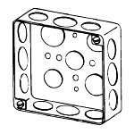 EGS 4SSPLDR BOX 4-IN SQ DRAWN 1-1/2 DEEP 1/2/4 K