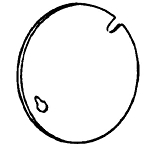 EGS 8403 4-IN OCT CVR BLANK FLAT