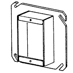 EGS 846200 4-IN SQ CVR 2-IN RSD SGL DVC