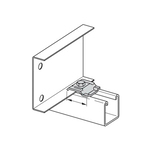 B-LINE 9ZN-1208NB ZNC CT COMBINATION CLAMP/GUI