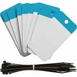 BRADY 102001 POLY SELF LAM TAG 2X4 BLANK BLU 25