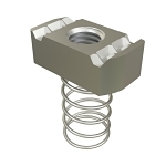 CALBRITE S60000CN11 1/4 SS316 CHNL NUT W/SPRG