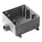 CARLON E9802D 1/2-IN 2FSE 2-GANG WP BOX