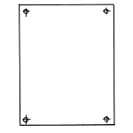 CARLON JP1210 10.75 X 8.87 BACK PANEL 14 GA. W