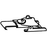 CARLON SSLS STAINLESS STEEL LATCH SHR