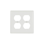 EAGLE 2150W-BOX WALLPLATE 2G DUP RECP TH