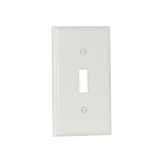 EAGLE 5134W WALLPLATE 1G TOGGLE NYLON STD WH