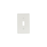 EAGLE 5134W WALLPLATE 1G TOGGLE NYLON STD WH