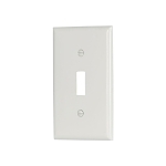 EAGLE 5134W WALLPLATE 1G TOGGLE NYLON STD WH