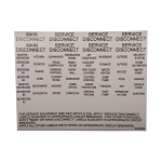 C-H CHBL PRE-PRINTED CIRCUIT LABELS