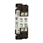 C-H M22-FLED-RGB LED MULTI-COLOR RD GN BU YE