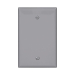 EAGLE PJ13GY WALLPLATE 1G BLANK BOX MOUNT POLY