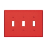 EAGLE PJ3RD WALLPLATE 3G TOGGLE POLY MID RD