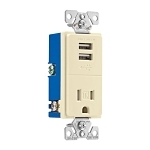EAGLE TR7741A-BOX USB 2.4A SINGLE RECP 15A 125