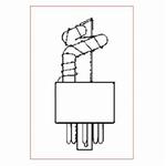 FED-SIGNAL K8107178AFED FLASH TUBE 400V 30W 371D