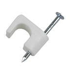 GB PSW-1650T COAX STAPLE 1/4-IN WHITE25/CL