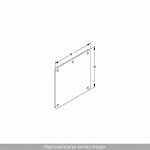 HAMMOND 1485CH N12 WIREW AY COVER PLATE - FITS 4 X 4 - STEEL/GRAY